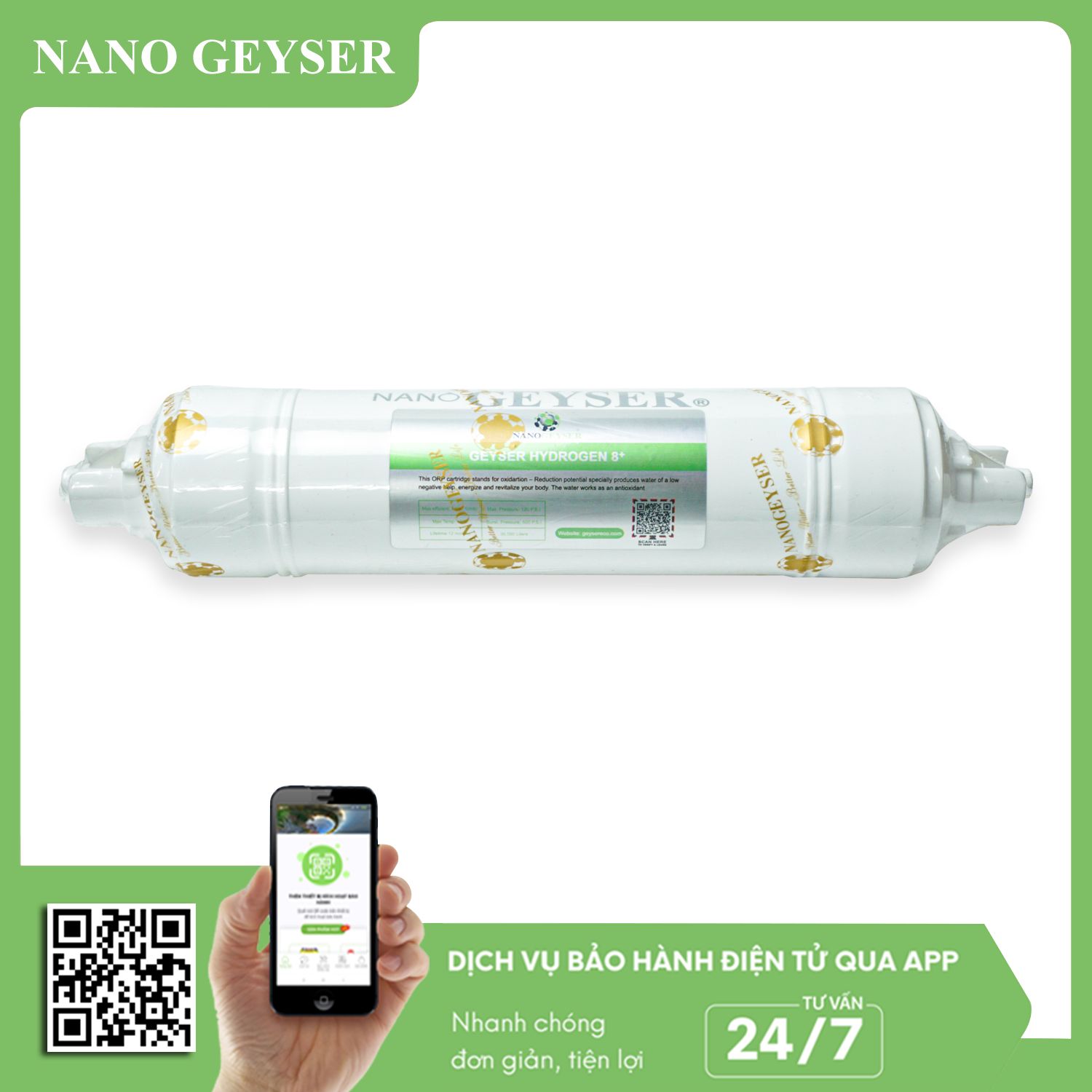 Lõi Hydrogen 8+ (To) Nano Geyser