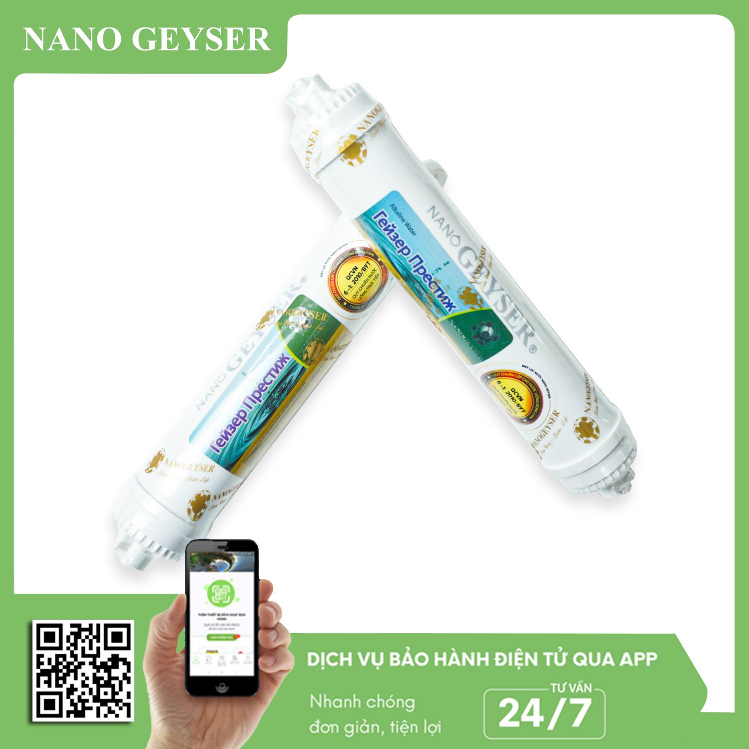 Lõi Alkaline Nano Geyser (nhỏ)