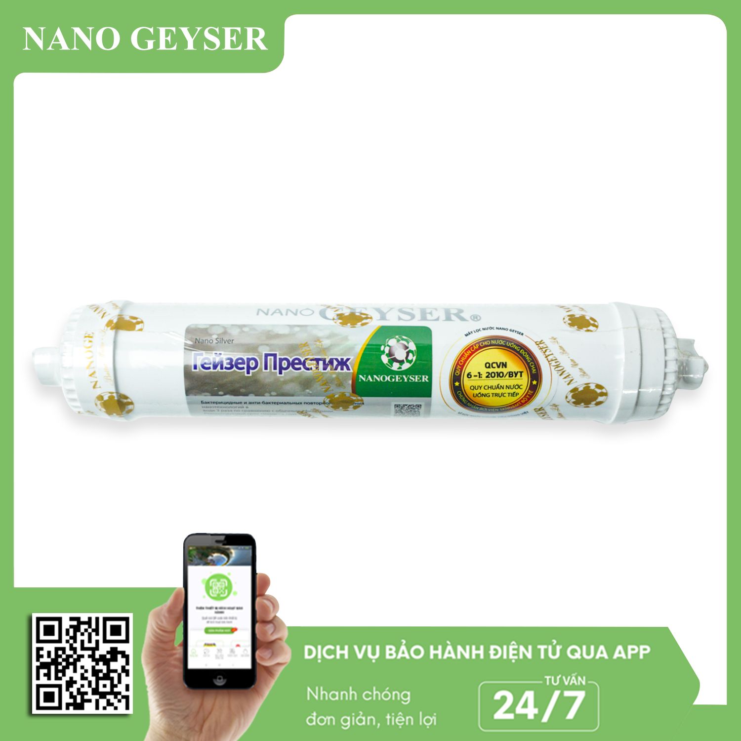 Lõi Nanosilver Nano Geyser