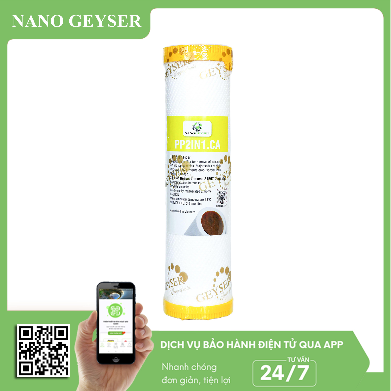 Lõi PP.2IN1.CA Nano Geyser ( 2in1 )