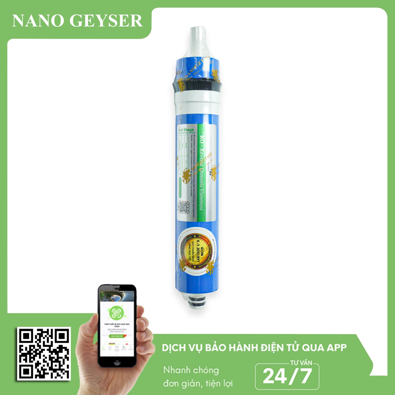 Màng RO Nano Geyser (màng RO thường)